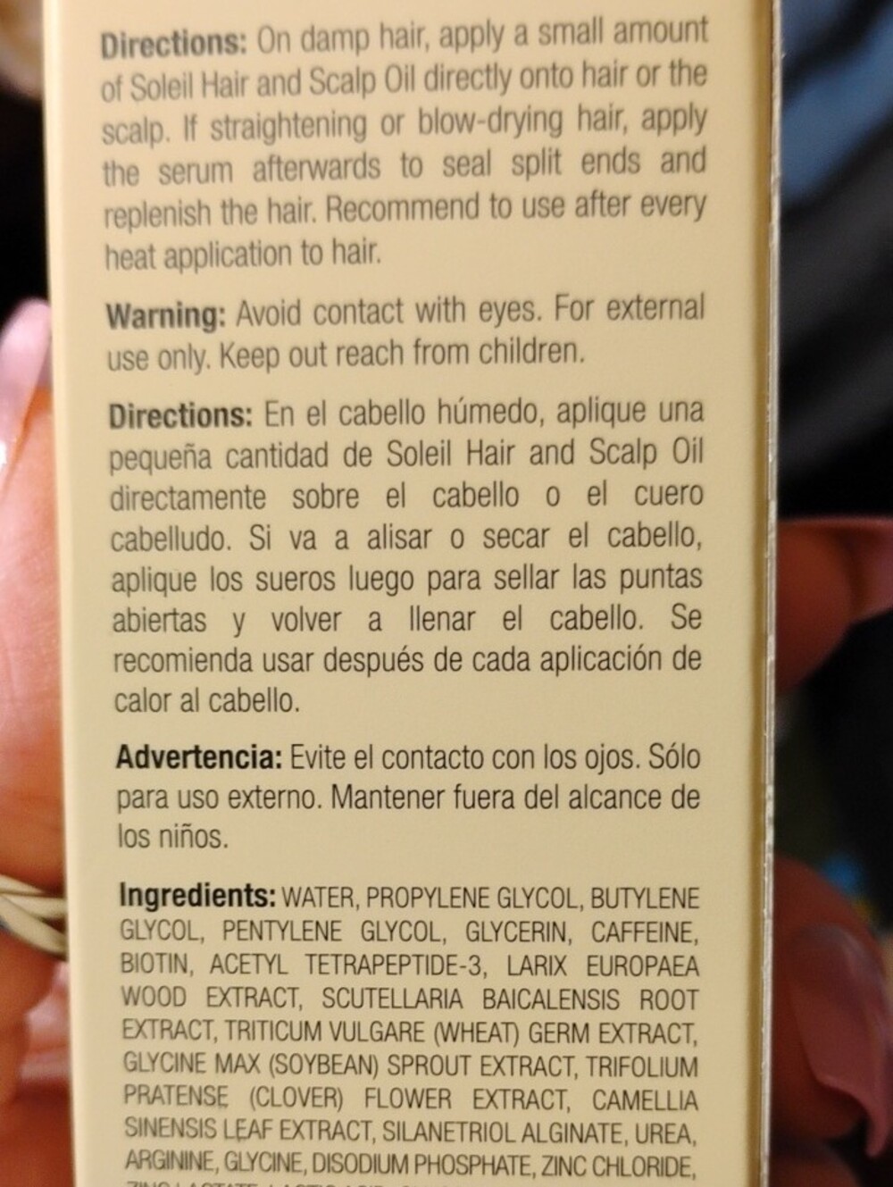 Soleil Multi-Peptide Renewal Hair & Scalp Oil For Fuller Looking Hair $299 - Picture 4 of 5